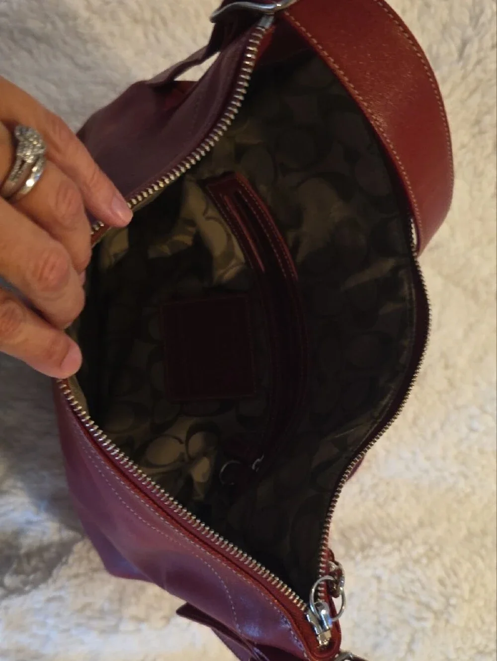 Vintage Coach Legacy 9188 Red Leather Shoulder Bag | Genuine Leather